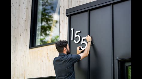 how to put house numbers on metal siding|youtube house numbers.